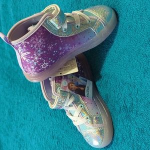 Girls Frozen light up high tops